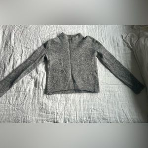 Gray cropped Acne sweater